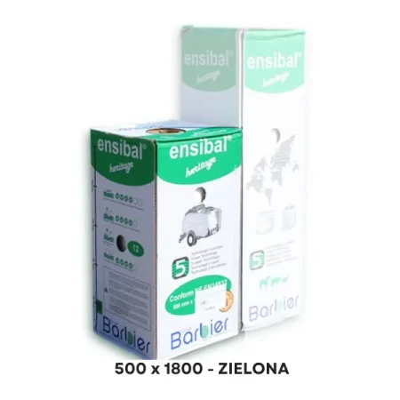 Folia do sianokiszonek ENSIBAL Zielona, 500mm x 1800m, BARBIER