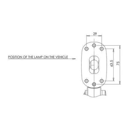 Prawa lampa obrysowa LED, LA30007