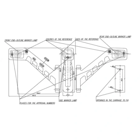 Lampa obrysowa LED prawa LA30013