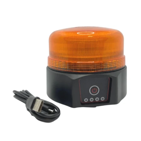 Lampa błyskowa LED, kogut z możliwością ładowania na magnes