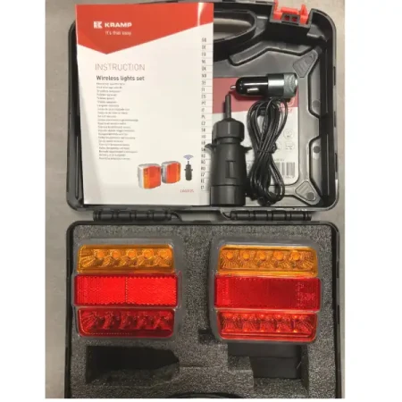 Zestaw Lamp LED bezprzewodowych 12V LA60025, antena-radio