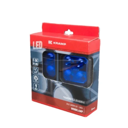 Lampa robocza LED opryskiwacz 9W 1000 lm niebieska 2 szt. LA100021