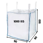 Worek Big Bag 1000 Kg 90x90x100 Otwarta Góra