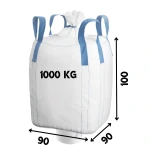 Worek Big Bag 1000 Kg 90x90x100 + Wkładka Foliowa Lej Dół-Góra