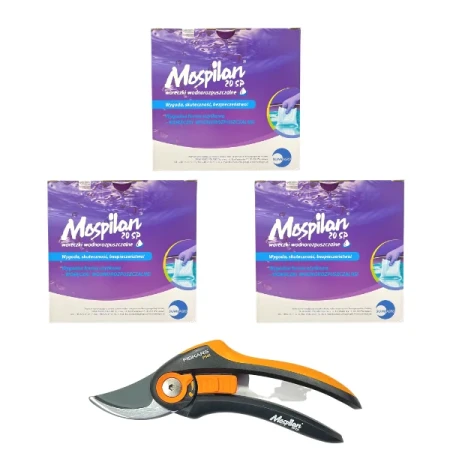 Pak Insektycydowy Mospilan 20 SP + Sekator Fiskars GRATIS