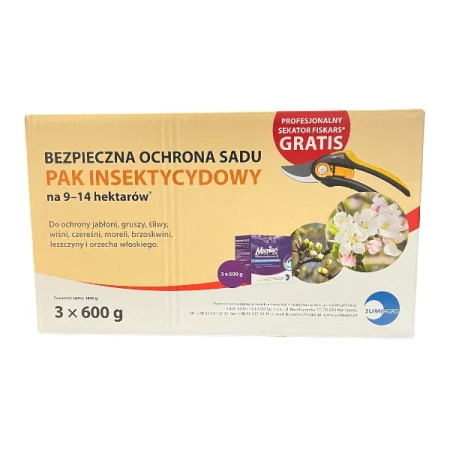 Pak Insektycydowy Mospilan 20 SP 3 x 600G + Sekator Fiskars GRATIS