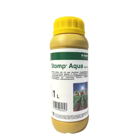 Stomp Aqua 455 CS Pendimetalina, zwalcza chwasty w cebuli, czosnku, pietruszce, marchwi