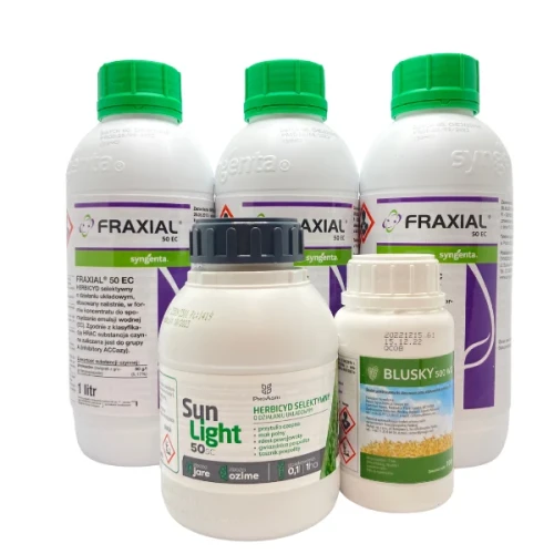 Przejdź do produktu SunPak Zestaw na 5h (SunLight 50 SC 0,5L, BluSky 500 WG 0,10KG, Fraxial 50 EC 3x1L)