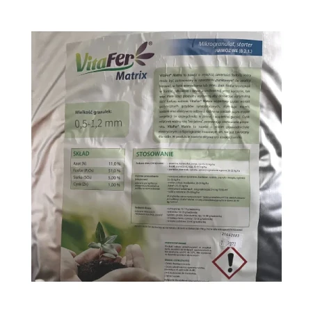 Nawóz o wysokiej zawartości fosforu VitaFer Matrix 20kg