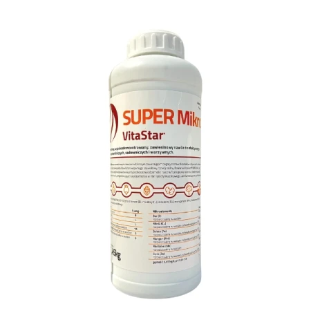 Nawóz dolistny VitaStar SUPER Mikro 1L z azotem bogaty w makro i mikroelementy