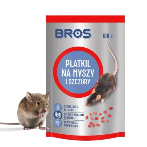Przejdź do produktu Płatkil - płatki na myszy i szczury, 100g - doypack, BROS