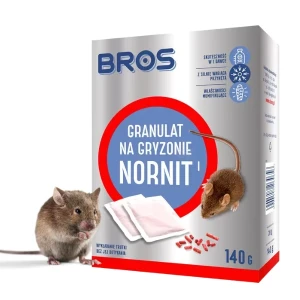 Nornit granulat na gryzonie, 140g, BROS