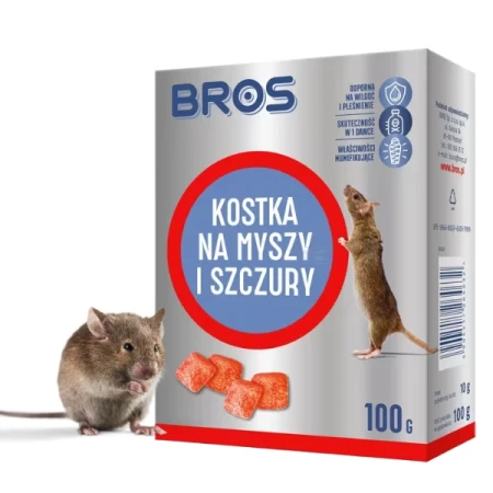 Kostka na myszy i szczury Bros 100g