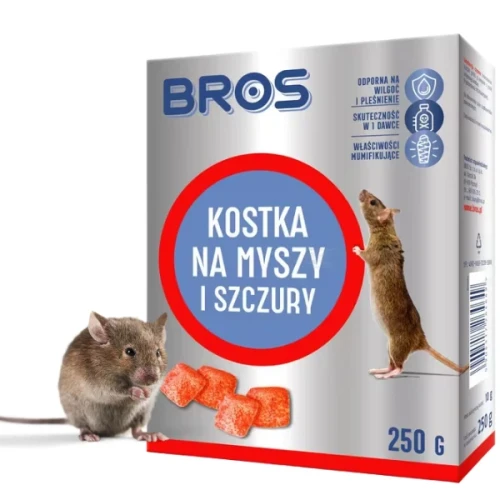 Przejdź do produktu Kostka na myszy i szczury Bros 250g