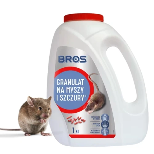 Przejdź do produktu Granulat na myszy i szczury, 1kg, BROS