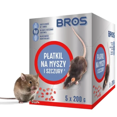 Płatkil - płatki na myszy i szczury, 1kg - 5 x doypack 200g