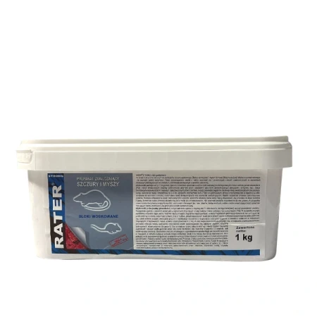 Preparat zwalczający myszy i szczury Rater bloki woskowane 1kg