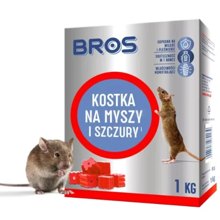 Kostka na myszy i szczury Bros 1kg
