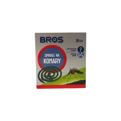 Przejdź do produktu Spirale dymne na komary, odstrasza komary BROS 10 sztuk