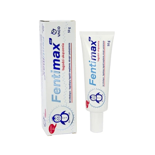 Przejdź do produktu VACO Fentimax ukąszenia - żel chłodząco - łagodzący (od 3 roku życia) 50Ml