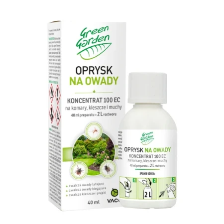 Koncentrat Green Garden Na Komary, Muchy i Kleszcze 40ML - Zwalcz Komary i Kleszcze w Swoim Ogrodzie