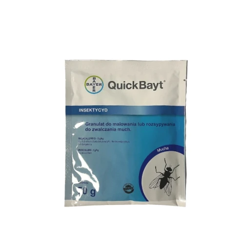 Przejdź do produktu Quick Bayt trutka na muchy BAYER 50g do malowania bądź rozsypania