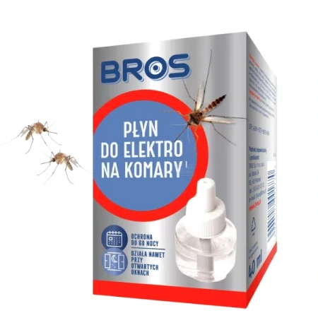Płyn do elektro na komary, 60 nocy, BROS