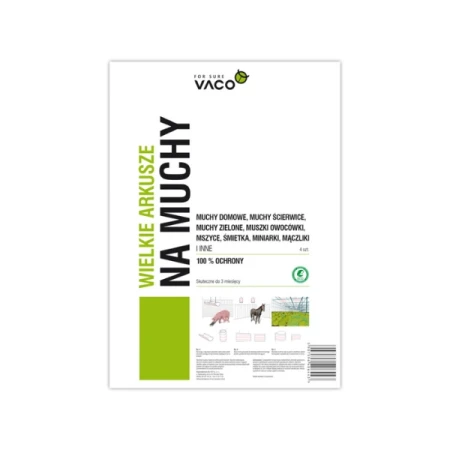 Eco lep na muchy duży (60x30CM) 4szt VACO