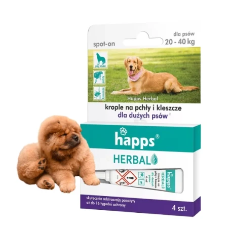 Herbal - krople na pchły i kleszcze dla dużych psów, 20-40kg
