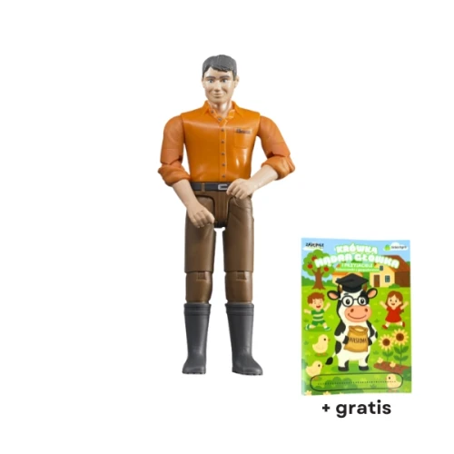 Przejdź do produktu Zabawka BRUDER Mężczyzna w brązowych spodniach U60007