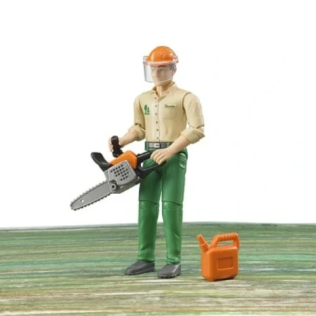 Zabawka Figurka drwala z piłą