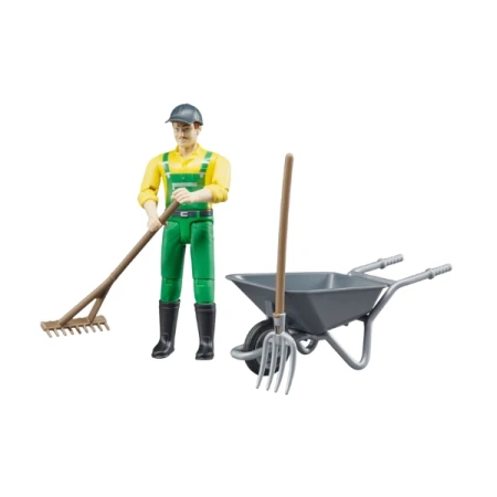 Zabawka Mężczyzna z taczką U62610