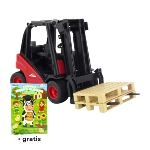 Przejdź do produktu Zabawka BRUDER Wózek widłowy Linde i 2 palety U02511