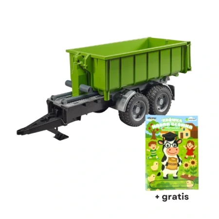 Przyczepa rolnicza z kontenerem BRUDER U02035