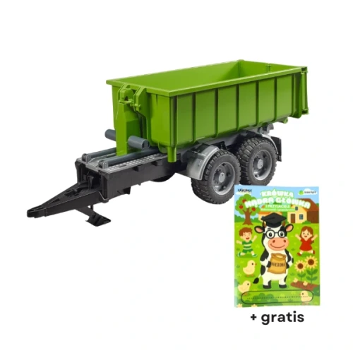 Przejdź do produktu Przyczepa rolnicza z kontenerem BRUDER U02035