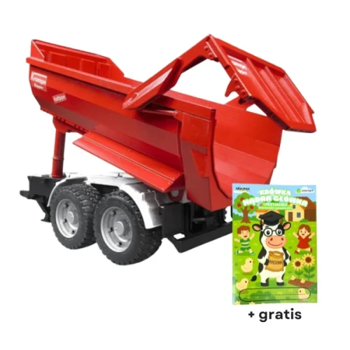 Przejdź do produktu Zabawka BRUDER Przyczepa wywrotka dwuosiowa Krampe U02225