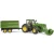 Ciągnik John Deere 7R 350 z ładowaczem czołowym i przyczepą