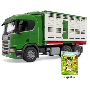 Zabawka BRUDER Ciężarówka Scania Super 560R do transportu bydła U03548
