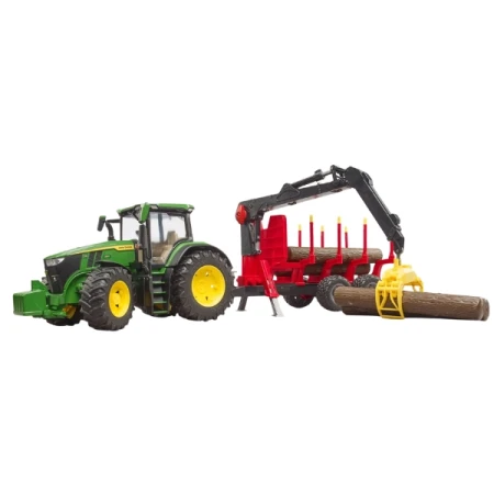 Zabawka BRUDER John Deere 7R 350 z transporterem