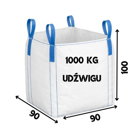 Worek Big Bag 1000 Kg 90x90x100 Otwarta Góra