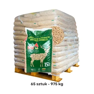 Pellet BIO WOOD 6 mm paleta 65 worków 975 kg ENplus A1 FSC