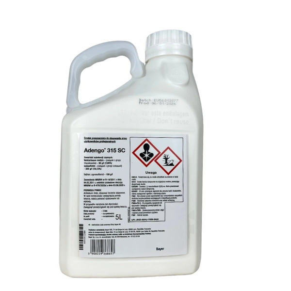 Herbicyd do stosowania w kukurydzy Adengo 315 Sc BAYER